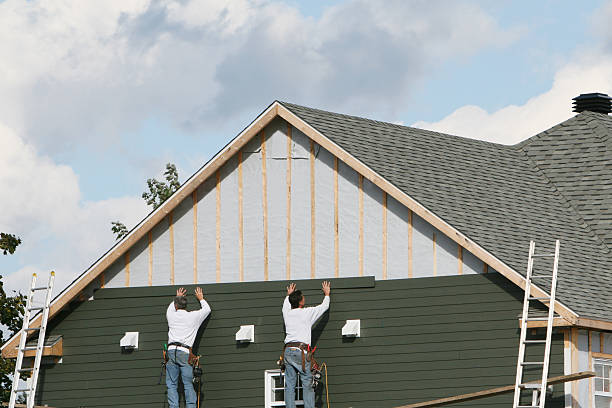 Professional Siding Replacement technician working in Westminster, TX